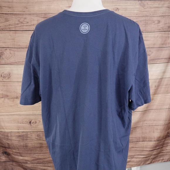 LIFE IS GOOD THE GOODFATHER CRUSHER TEE MENS SIZE XXL 2XL HUMOR FUNNY - Picture 3 of 5